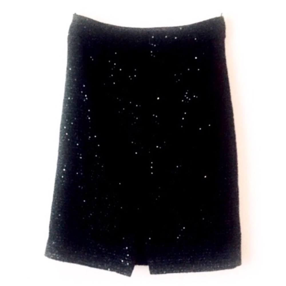 Calvin Klein Sequin Bouclé Straight Skirt - Picture 7 of 8